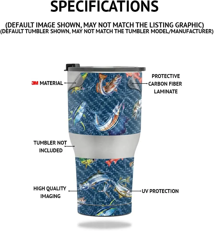 MightySkins Carbon Fiber Skin for 18 oz. Wide Mouth - Blue Retro | Protective, Durable Textured Carbon Fiber Finish | Easy to Apply, Remove, and Change Styles | Made in The USA