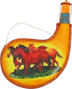 Mongolian Dance Prop Wine Skin Flask Elegant Bota Bag for Picnics Gatherings