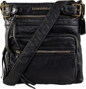 Montana West Crossbody Bag for Women Multi Pocket Shoulder Medium Travel Purses Ultra Soft Washed Leather