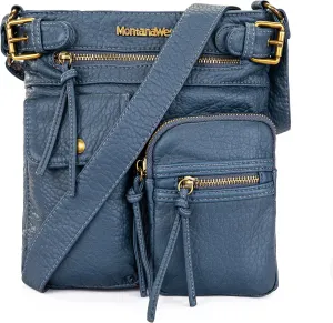 Montana West Crossbody Bag for Women Multi Pocket Shoulder Medium Travel Purses Ultra Soft Washed Leather