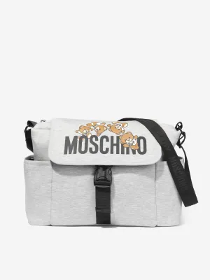 Moschino Baby Teddy Bear Changing Bag in Grey (77cm)