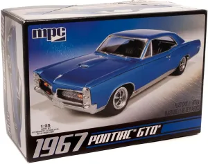 MPC: 1:25 Scale Model Kit - 1967 Pontiac GTO - Blue, 85  Parts - Skill Level 2, Authentic Vehicle Building Kit, Replica Classic Car, Age 14 