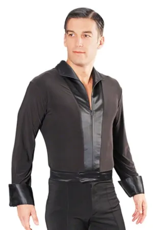 MS42 Simple Satin Collared Shirt with Trunks