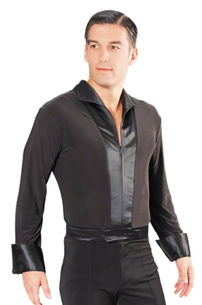 MS42 Simple Satin Collared Shirt with Trunks