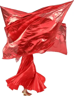 MUNAFIE Worship Flags(2 Flags Rods Bag) 53.1x73.6" Square Dance Flags Praise Church Flags for Worship Banderas de Danza Red