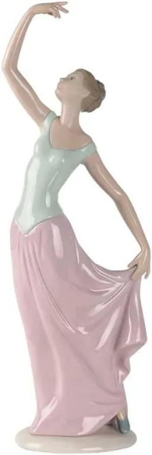 Nao by Lladro Collectible Porcelain Figurine: THE DANCE IS OVER - 14" tall - Elegant Ballerina