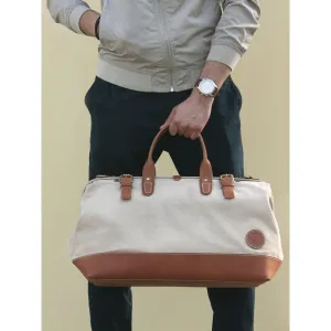 Nappa Dori Beige Weekender Bag