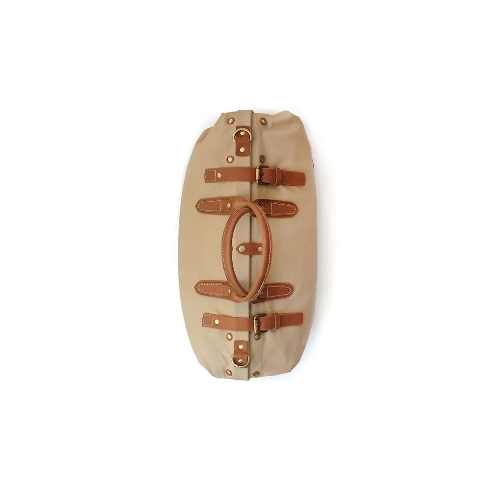 Nappa Dori Beige Weekender Bag