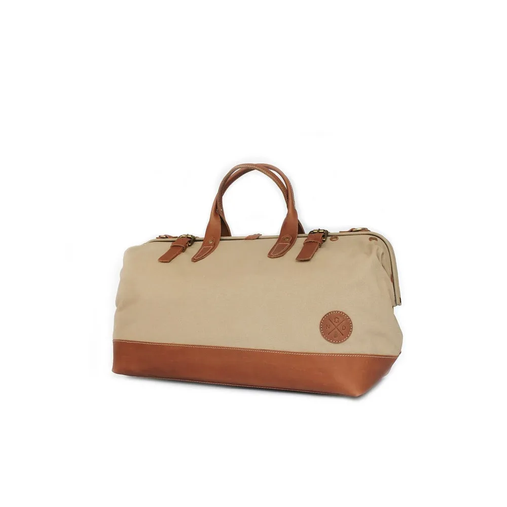 Nappa Dori Beige Weekender Bag