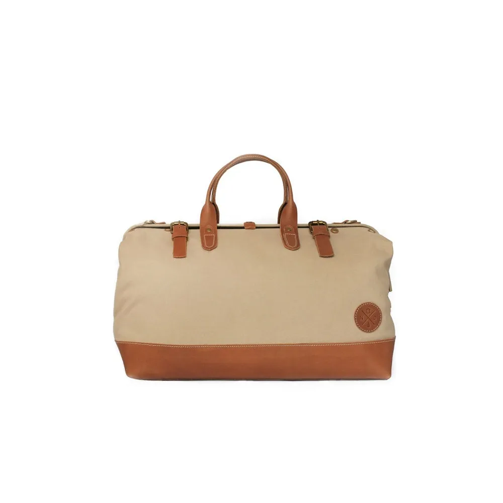 Nappa Dori Beige Weekender Bag