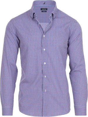 NAUTICA Slim Fit Mens Dress Shirts Long Sleeve Button Down Wrinkle Free Formal 4-Way Stretch