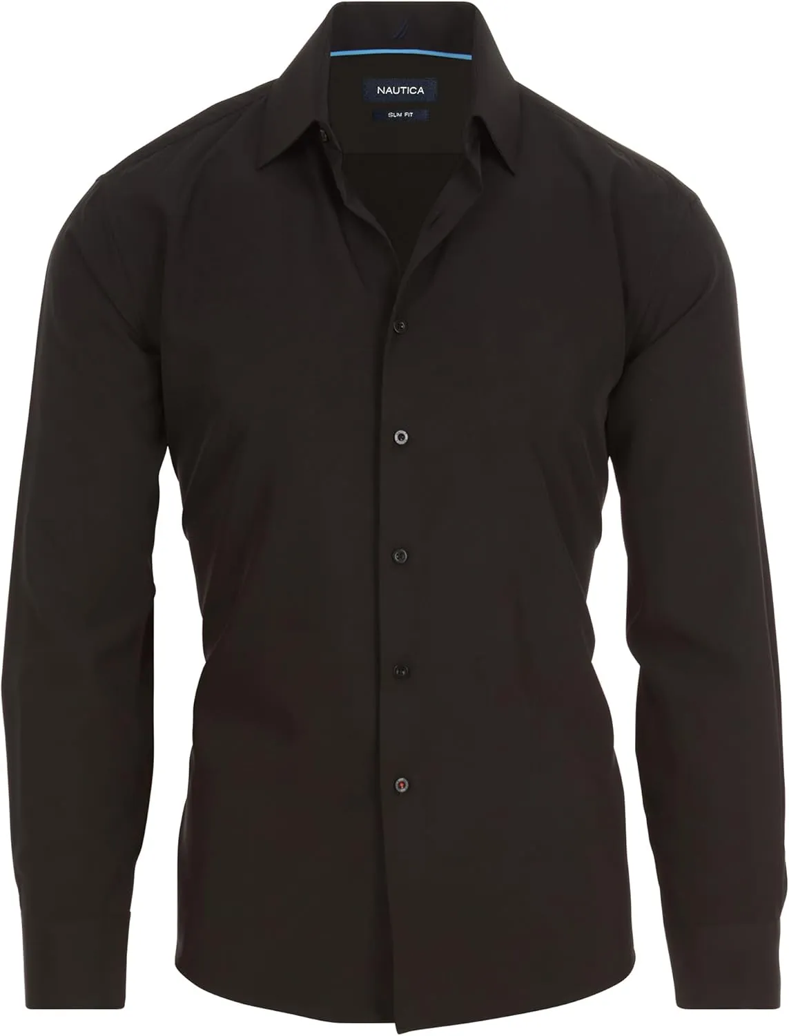 NAUTICA Slim Fit Mens Dress Shirts Long Sleeve Button Down Wrinkle Free Formal 4-Way Stretch