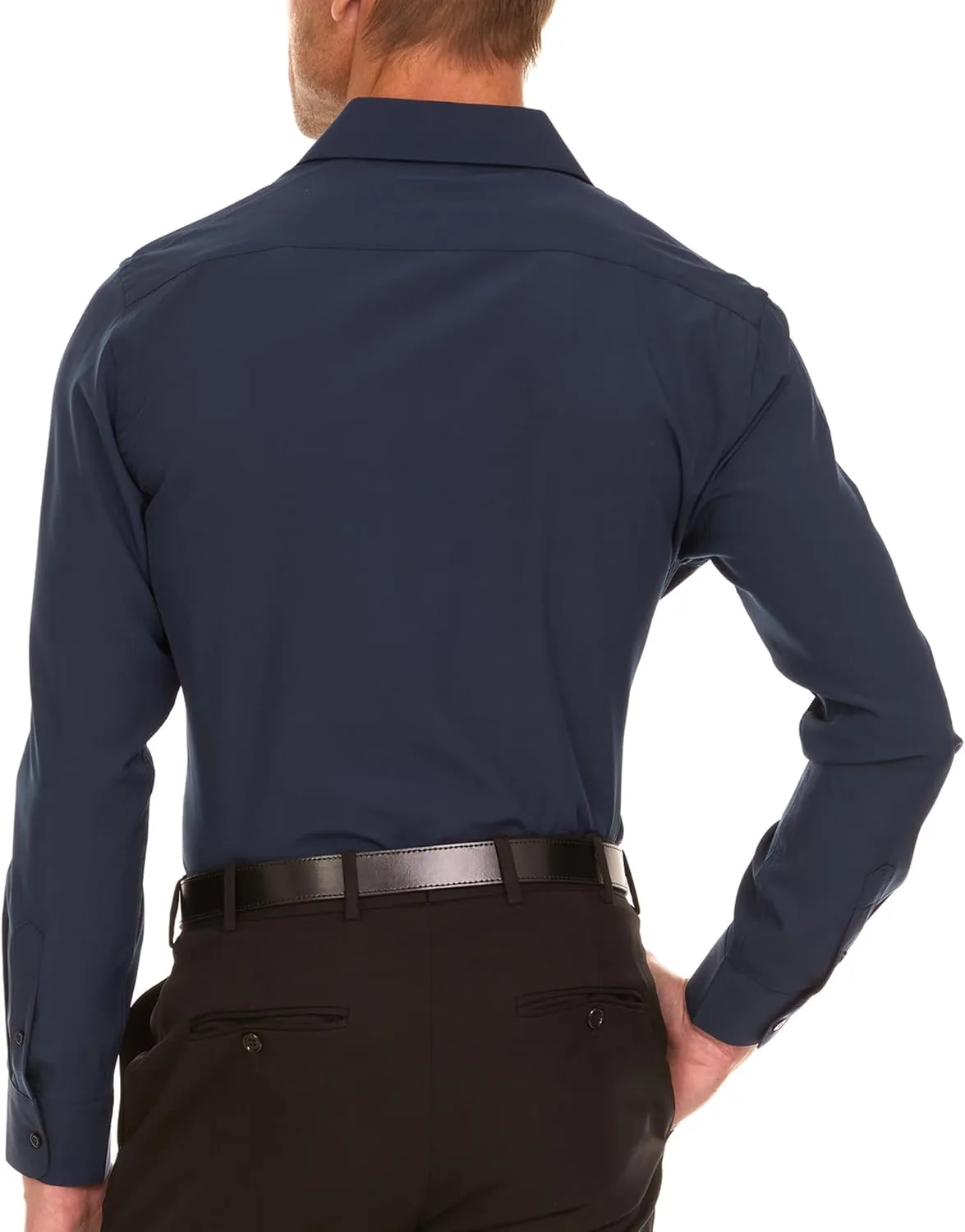 Nautica Slim Fit Mens Dress Shirts Long Sleeve Button Down Wrinkle Free Formal 4-Way Stretch