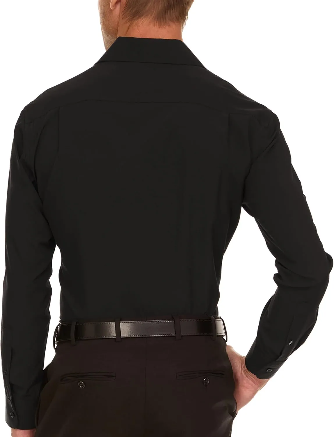 NAUTICA Slim Fit Mens Dress Shirts Long Sleeve Button Down Wrinkle Free Formal 4-Way Stretch