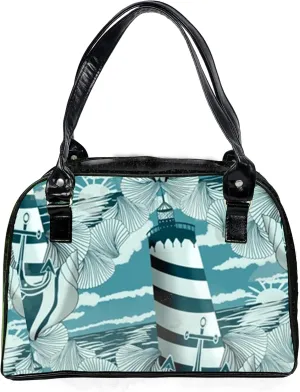 Nautical Collection Colorful, Large, Whimsical, Womens Handbag, Purse, Travel Bag, Satchel, Favorite Tote