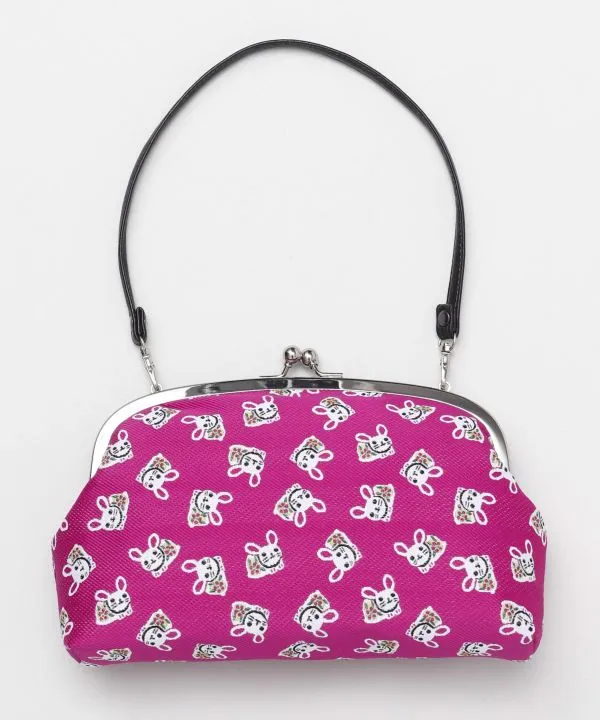 NIPPON MINGEI - GAMAGUCHI Clasp Handbag