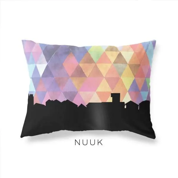 Nuuk, Greenland geometric skyline