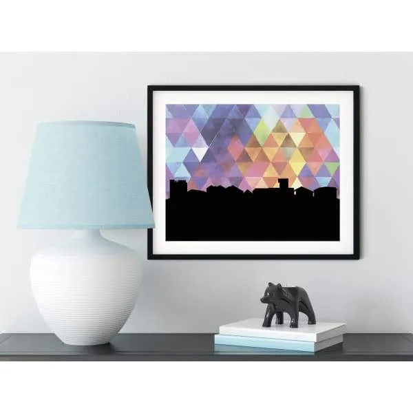 Nuuk, Greenland geometric skyline