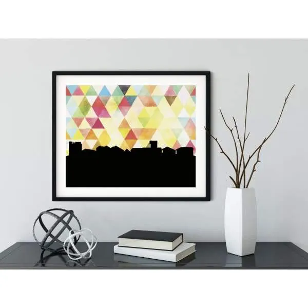 Nuuk, Greenland geometric skyline