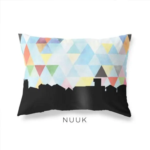 Nuuk, Greenland geometric skyline