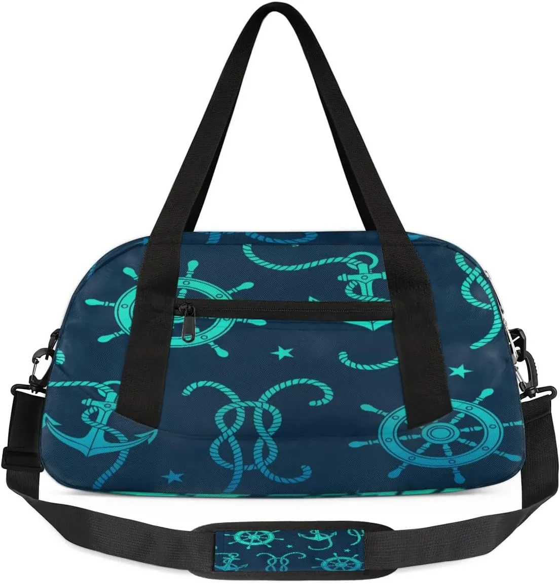 Ocean Ropes Waterproof Sports Gym Bag Portable Dance Gymnastics Work Out Bag Lightweight Travel Duffel Bag Overnight Weekender Bag