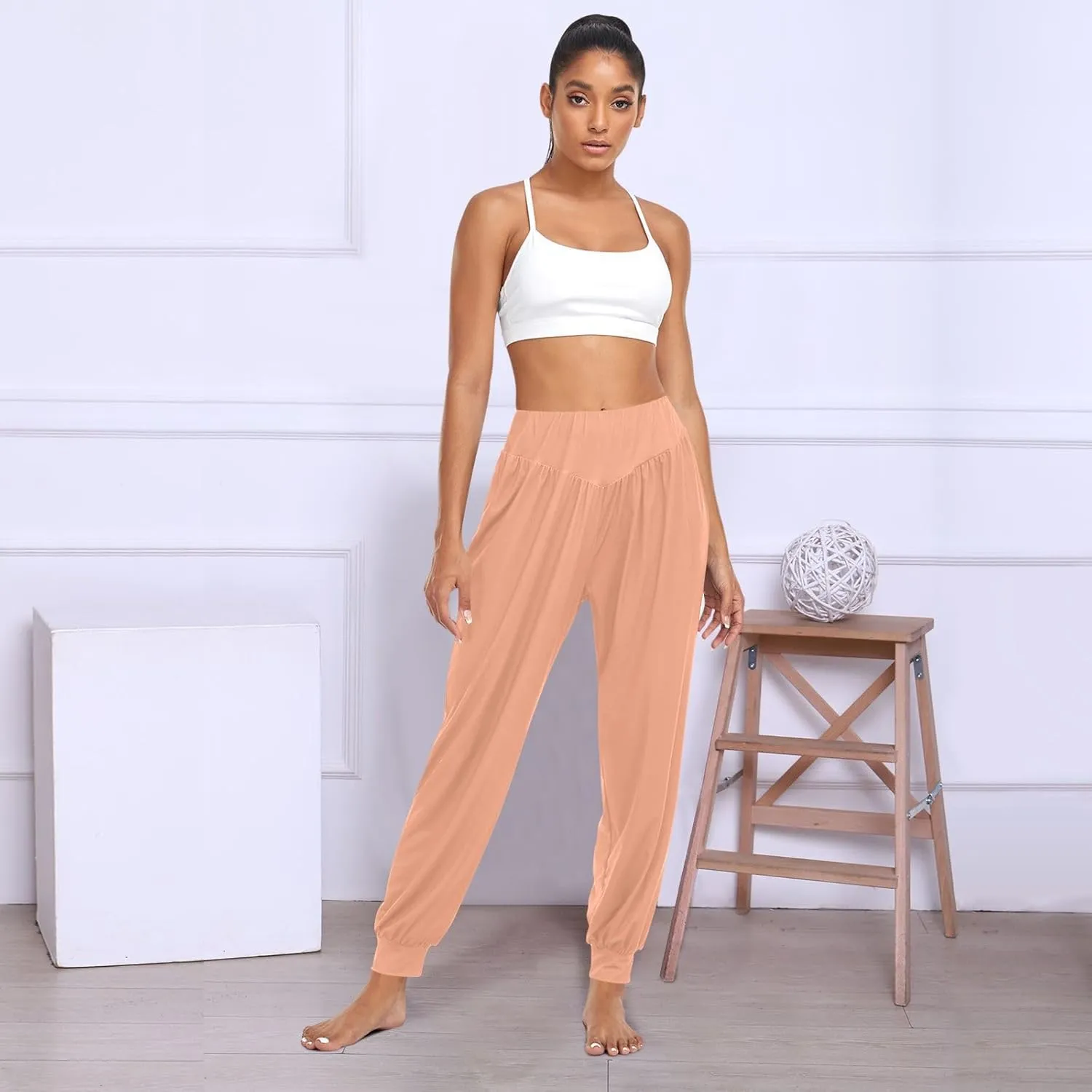 ODAWA Vermilion Womans Sweatpants Loose Workout Joggers Pants Yoga Dance Pants