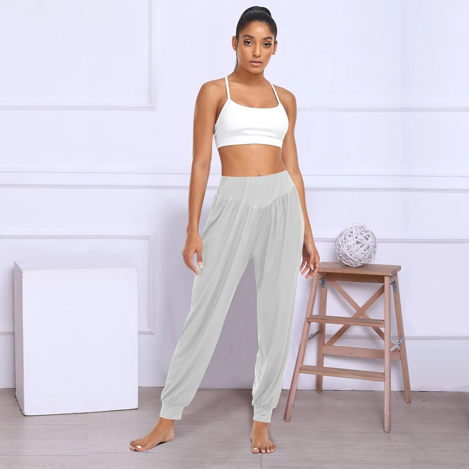 ODAWA Vermilion Womans Sweatpants Loose Workout Joggers Pants Yoga Dance Pants