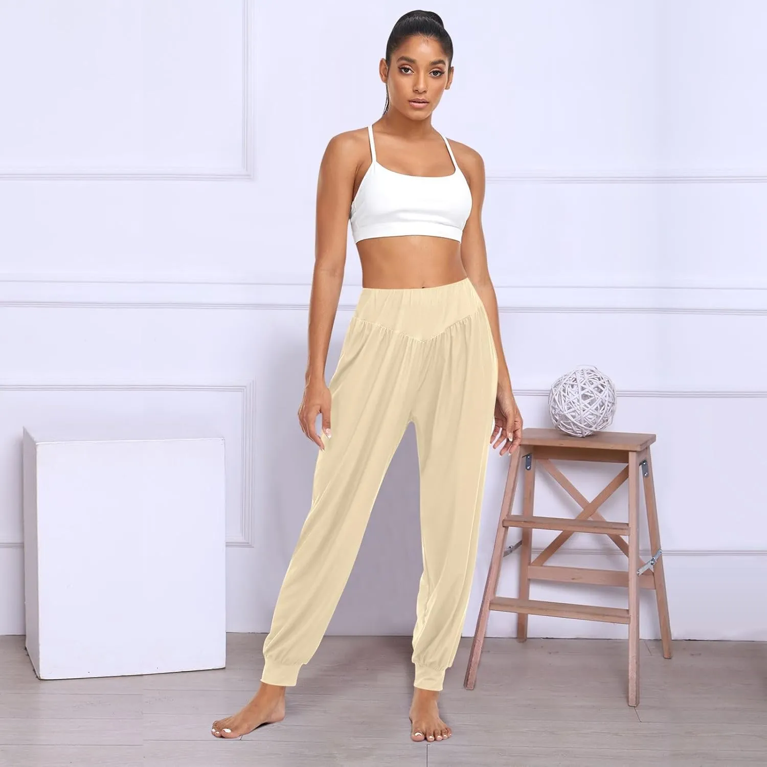 ODAWA Vermilion Womans Sweatpants Loose Workout Joggers Pants Yoga Dance Pants