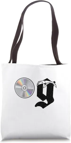Old School OG Hip Hop Head Vinyl, CDs, Tapes 80s 90s Retro Tote Bag