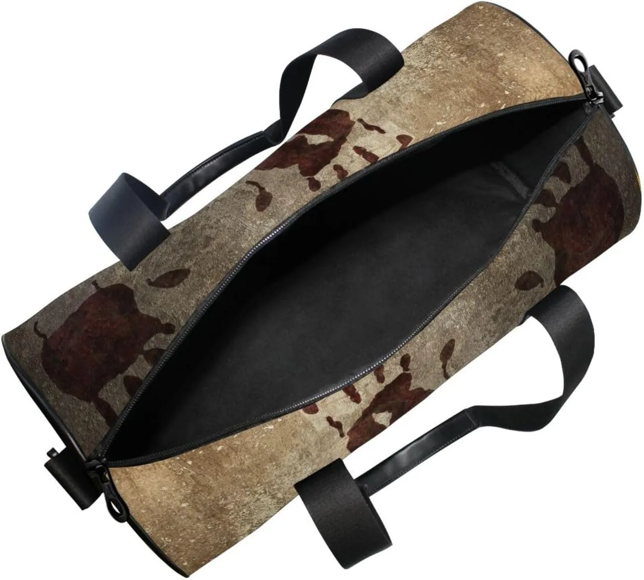 Old Vintage Background with Bloody Handprints Blood Hands Portable Gym Bag, Travel Bag, Luggage bag, Sports Bag, Toiletry Bag with Handles, Detachable Shoulder Strap 17.6 x 9 x 9 inch