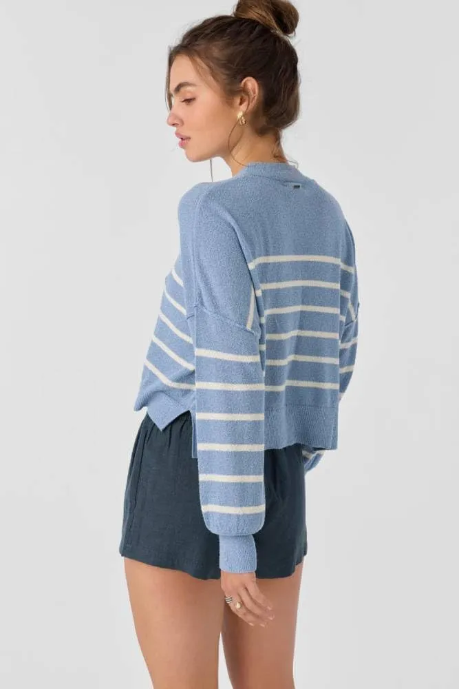 O'NEILL Zephi Long Sleeve Sweater - Women's Cozy Knit Pullover - Soft and Stylish Lightweight Sweater