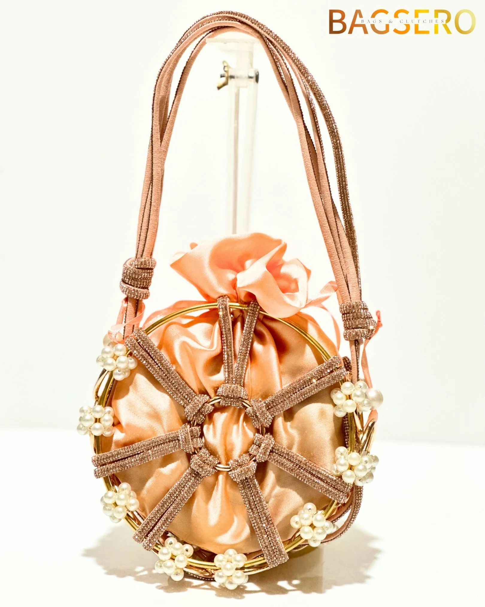 Opulent Pearl Bead Clutch