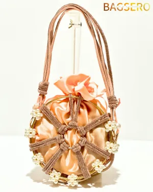 Opulent Pearl Bead Clutch