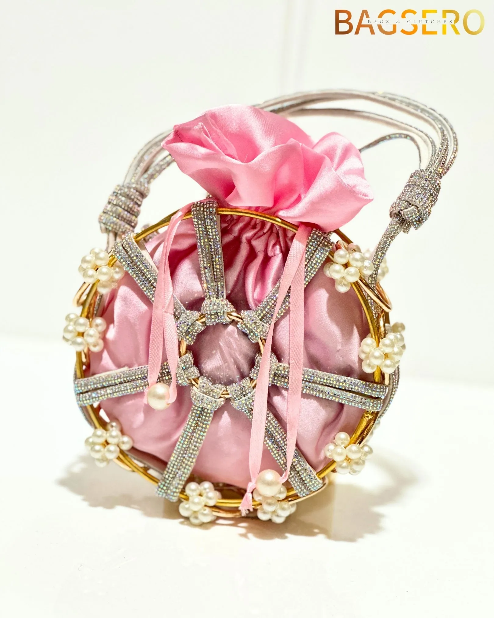 Opulent Pearl Bead Clutch