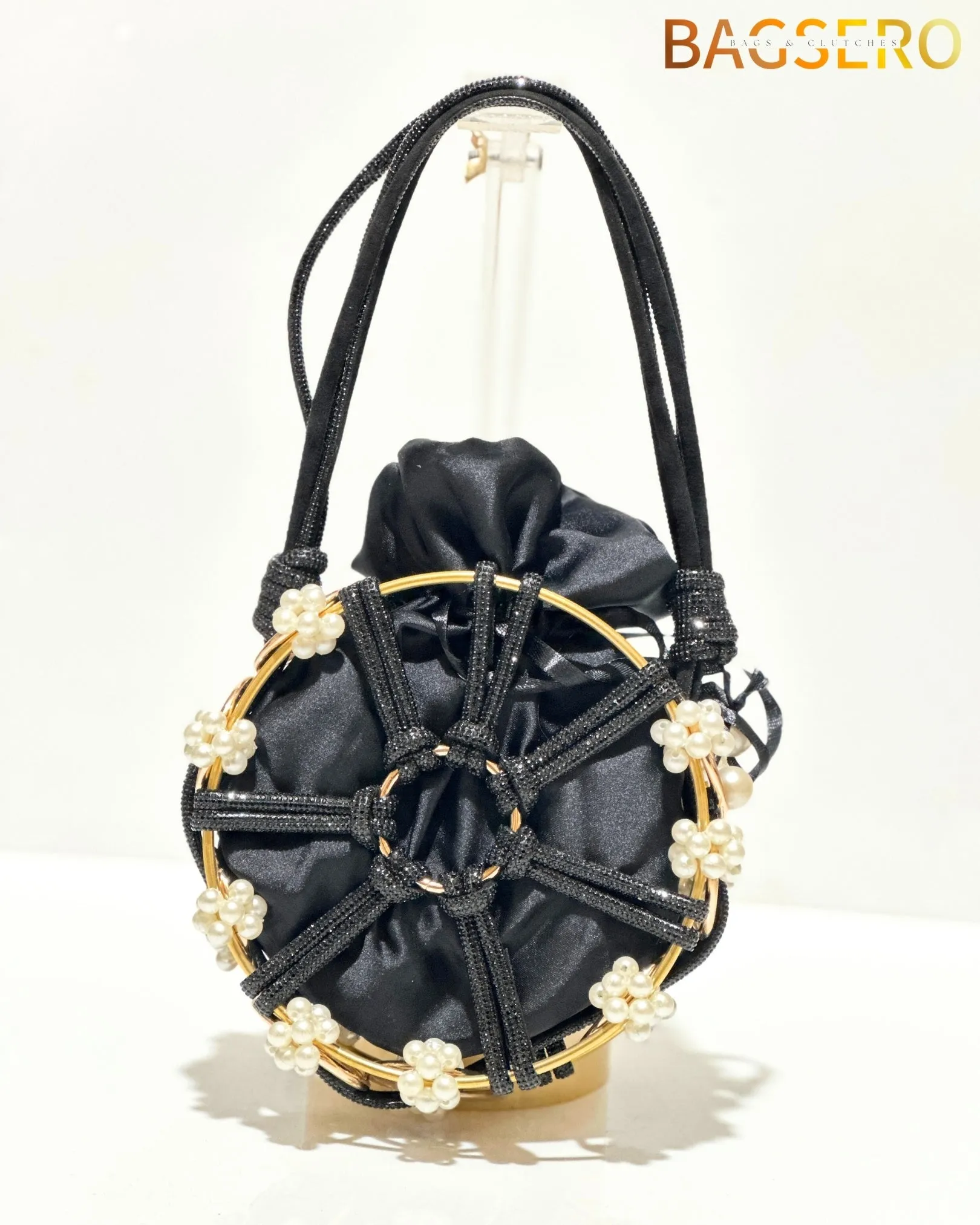 Opulent Pearl Bead Clutch