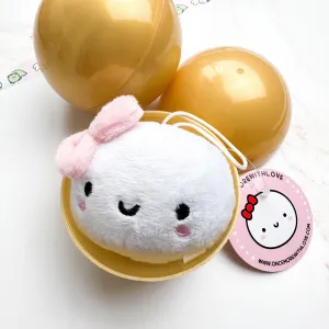 ORNAMENT - Munchkin Head with Pink Bow