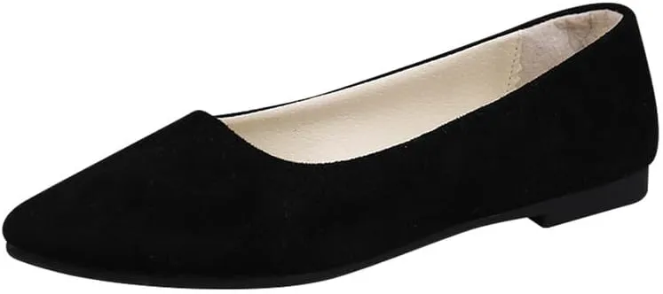 Padgene Women's Casual Ballet Flats, Ladies Ballerina Flats Girls Fashionable Ballet Pumps Dolly Shoes Womens Stylish Comfy Office Driving Flat Shoes Slip On Loafers