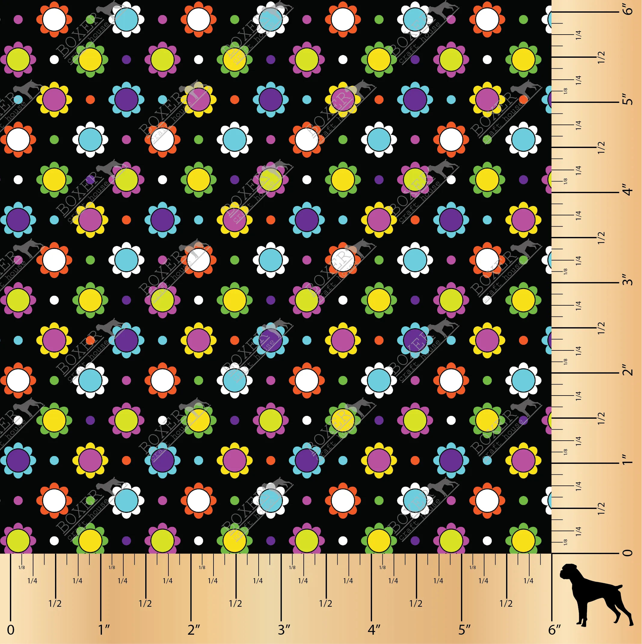 Paisley Flowers Rainbow Flowers LG