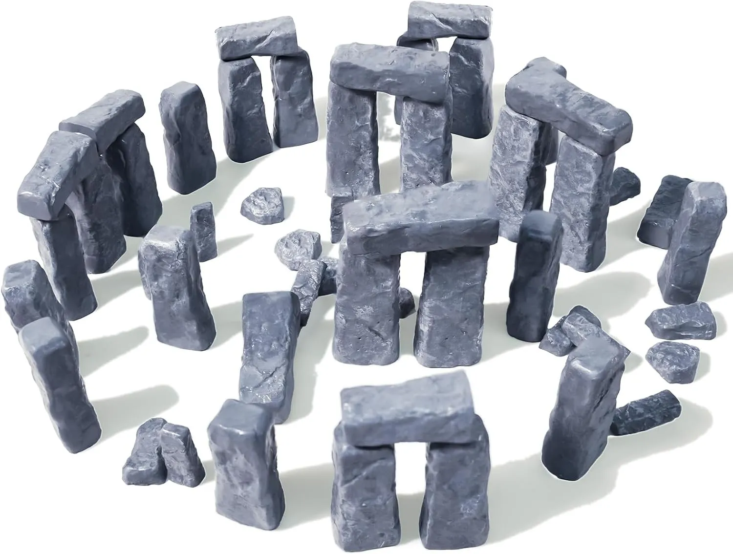Pamonrueer 54 Pcs Miniature Stonehenge Model Kit Resin Stonehenge Figurines Travel Around The World Famous Architecture Figurines for Room Accessories DIY Antique Sculpture Desktop