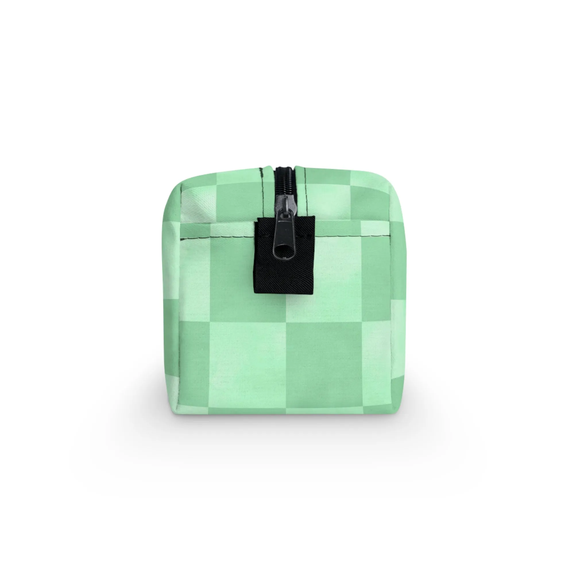 Pastel Checkers Toiletry Bag - Water-Resistant & Chic Cosmetic Organizer - Lightweight Travel Pouch - Elegant Bathroom Accessory