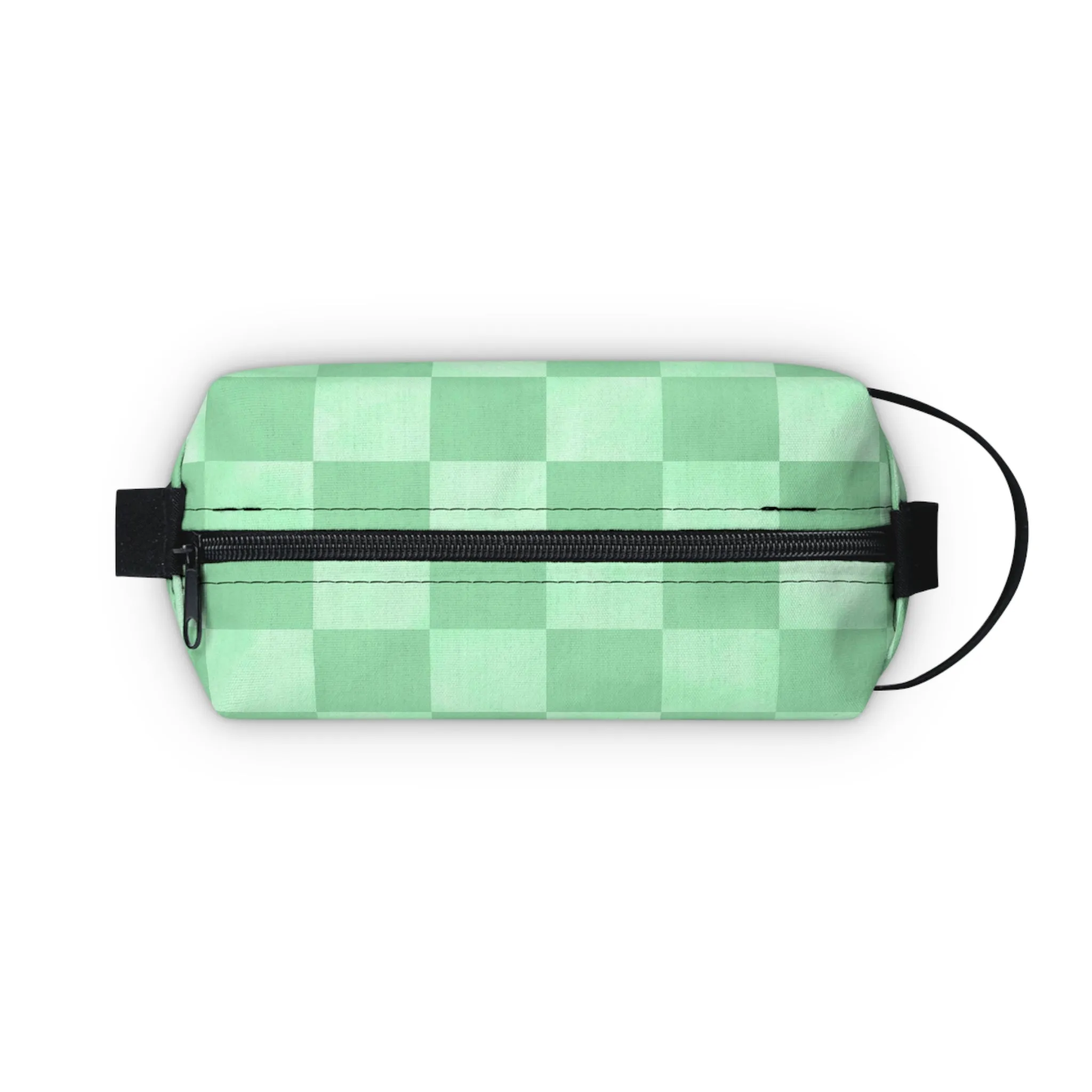 Pastel Checkers Toiletry Bag - Water-Resistant & Chic Cosmetic Organizer - Lightweight Travel Pouch - Elegant Bathroom Accessory