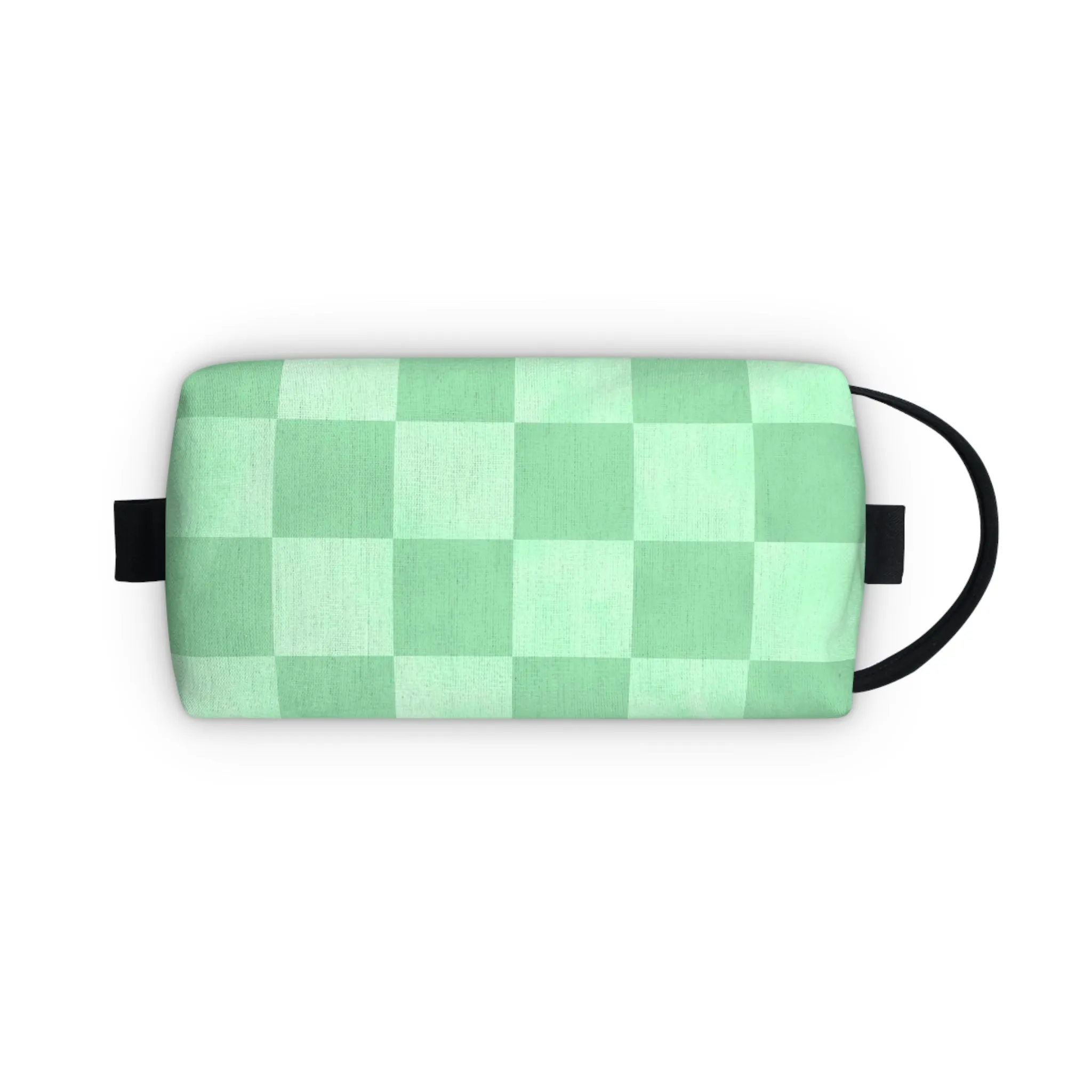 Pastel Checkers Toiletry Bag - Water-Resistant & Chic Cosmetic Organizer - Lightweight Travel Pouch - Elegant Bathroom Accessory