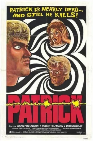 Patrick Movie Robert Helpmann Susan Penhaligon Rod Mullinar Wall Art Movie Night Home Decor For Living Room Aesthetic 24x36 Poster