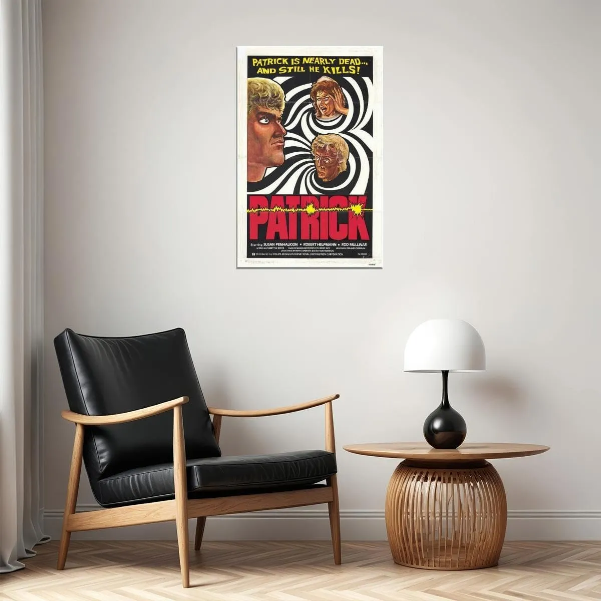 Patrick Movie Robert Helpmann Susan Penhaligon Rod Mullinar Wall Art Movie Night Home Decor For Living Room Aesthetic 24x36 Poster