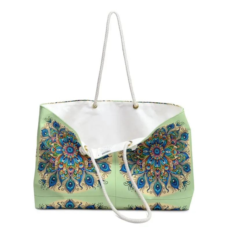 Peacock Paradise Weekender Tote for Stylish Getaways