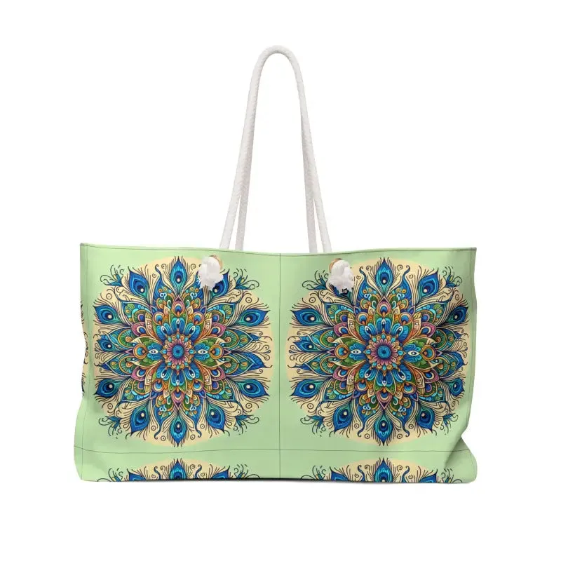 Peacock Paradise Weekender Tote for Stylish Getaways