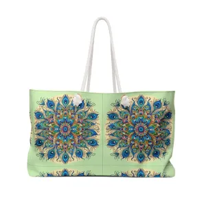 Peacock Paradise Weekender Tote for Stylish Getaways
