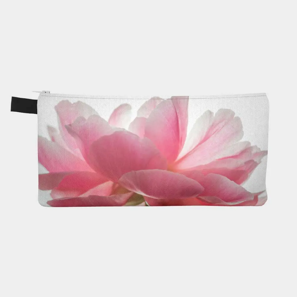 Peony Luster Zippered Pouch