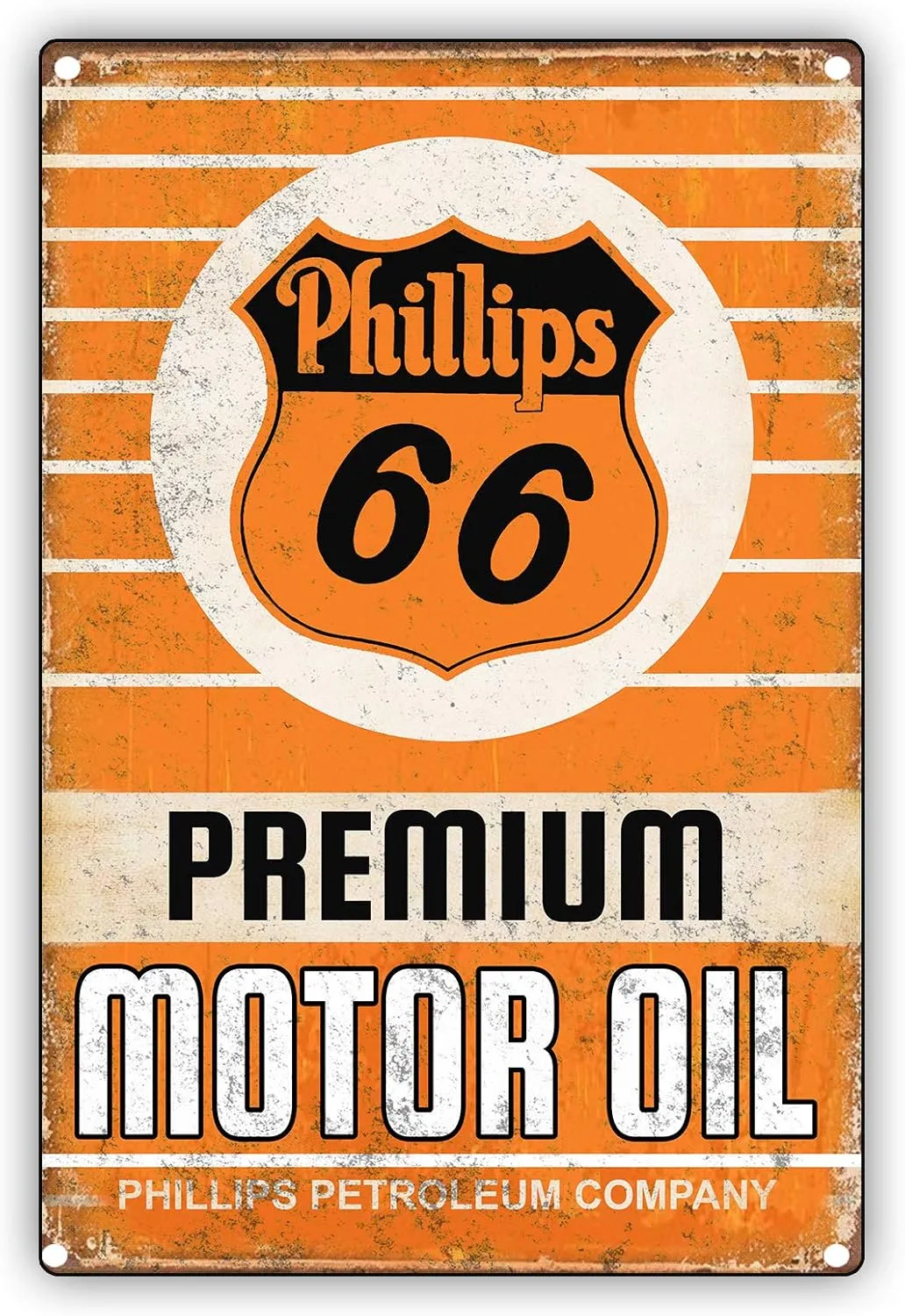 Phillips 66 Premium Motor Oil Phillips Petroleum Company Retro Vintage Aluminum Metal Sign 8x12