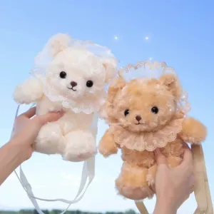 Plush bear backpack    HA1493